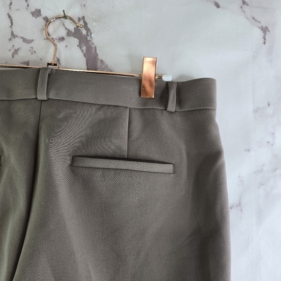 Banana Republic Pants Womens 6 Brown Purple Stretchy Trouser High Rise Taupe - Picture 13 of 14